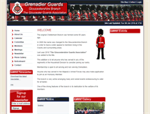 Tablet Screenshot of gloucestershiregrenadiers.co.uk